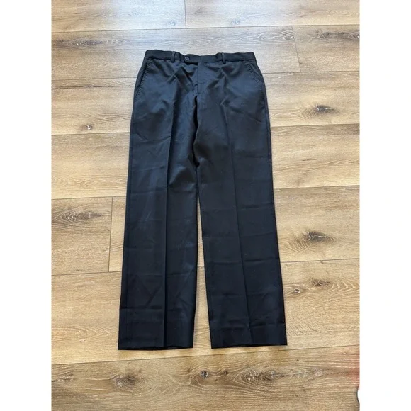 John Varvatos Suit 2 Piece Mens 38 SH Set Worsted Wool Single Needle Black 32 SH